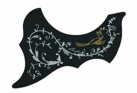 Escudo Protetor Boca Violão Preto Auto Colante Wave MM-25D