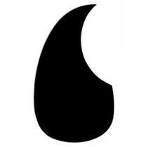 Escudo Protetor Boca Violão Preto Canhoto Wave MM-20BKL