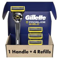 Escudo Razor Gillette ProGlide para homens + 4 recargas de lâminas Escudo Razor Gillette ProGlide para homens + 4 recargas de lâminas