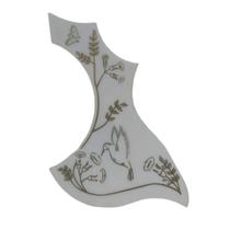 Escudo Ronsani Vintage para Violão Floral II Branco