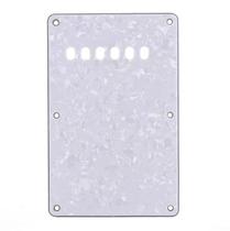 Escudo Traseiro Guitarra Mola 3 Camadas Perola Branco Wave