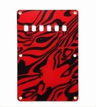 Escudo Traseiro Guitarra Mola 3 Camdas Flamed Red Wave HLBY-261