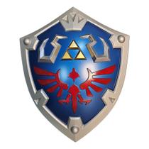 Escudo Zelda Hylian Shield Alumínio Relevo Geek Decorativo Metal Escudo Zelda Hylian Shield Alumínio Relevo Geek Decorativo Metal