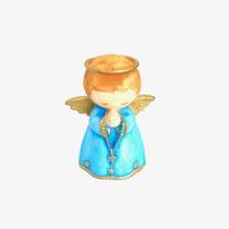 Escultura Anjinho rezando 7 cm azul Bisqui resina Escultura Anjinho rezando 7 cm azul Bisqui resina