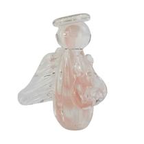 Escultura Anjo de Murano Cristais Labone - Bibelô Rosa