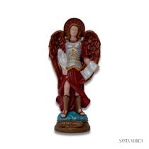 Escultura anjo sao gabriel classica resina santa marca