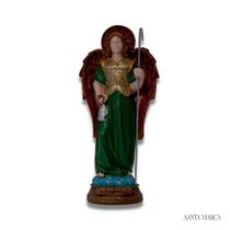 Escultura anjo sao rafael classica resina santa marca