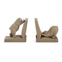 Escultura Aparador de Livros Urso 16x34x9cm 18538 Mart