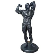 Escultura Arnold Schwarzenegger em Resina Artesanal Fisiculturista 28cm