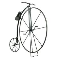 Escultura bike retro em metal