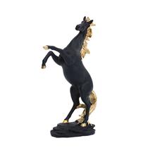 Escultura Black Horse Rearing Stallion Resin Statue 30cm Escultura Black Horse Rearing Stallion Resin Statue 30cm
