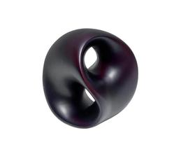 ESCULTURA BOLA ESFERA LUX MARROM 10,5cm - Buzzios