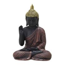 Escultura Buda Abhaya Mudra Coragem 21cm Espressione