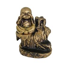 Escultura Buda Incensário Esotérico Cego 10 cm Escultura Buda Incensário Esotérico Cego 10 cm