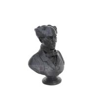 Escultura Busto Arthur Schopenhauer Filósofo 10 Cm - R3D