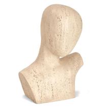 ESCULTURA BUSTO EM POLIRRESINA BEGE MART 30cm ESCULTURA BUSTO EM POLIRRESINA BEGE MART 30cm