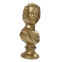 Escultura busto feminino em resina dourado Escultura busto feminino em resina dourado