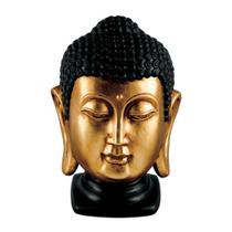 Escultura cabeça budha gold - Liv.in