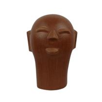Escultura cabeça ceramica cida lima p pe 22 cm