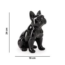 Escultura Cachorro Bulldog Francês Enfeite Decoração Animais