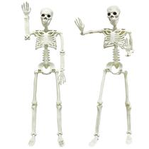 Escultura CAMIRUS, pacote com 2 esqueletos de Halloween posáveis de 91 cm