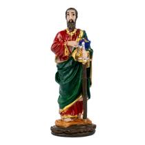 Escultura Católica São Paulo 8,50 cm em Resina