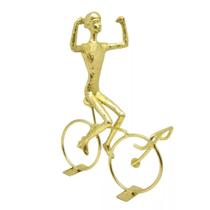 Escultura Ciclista Comemora G Dourada - BRAS CONTINENTAL