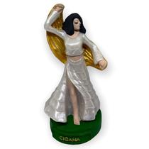 Escultura Cigana Branca 11 cm em Resina Escultura Cigana Branca 11 cm em Resina