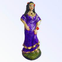 Escultura Cigana Roxa 15 cm em Resina Escultura Cigana Roxa 15 cm em Resina