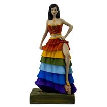 Escultura Cigana Sete Saias Colorida 25 cm Resina Escultura Cigana Sete Saias Colorida 25 cm Resina