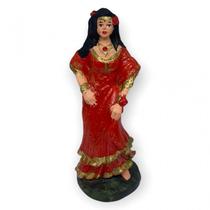 Escultura Cigana Vermelha 15 cm em Resina - Lua Mística - 100% Original - Loja Oficial