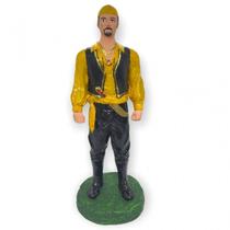 Escultura Cigano Amarelo 25 cm em Resina Escultura Cigano Amarelo 25 cm em Resina