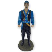 Escultura Cigano ul Escuro 25 Cm Em Resina