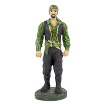 Escultura Cigano Verde Escuro 15 cm em Resina Escultura Cigano Verde Escuro 15 cm em Resina