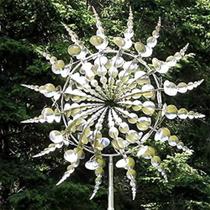 Escultura cinética de moinho de vento K-Musculo Metal para exterior