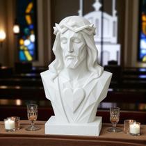 Escultura "Coração do Salvado " - Representa jesus com seu coração sagrado em forma Abstrata Escultura "Coração do Salvado " - Representa jesus com seu coração sagrado em forma Abstrata