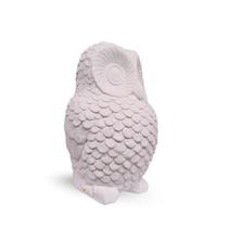 Escultura Coruja Abacaxi Gesso Branco 38 Cm Perfeita P/ Pintura Artesanal DIY VÁRIAS VARIEDADES