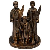 Escultura Cosme E Damiao Com Doum 8,5 Cm Em Resina