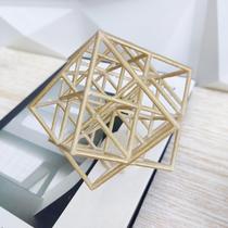 Escultura Cubo 3D Ouriço Geométrico Division