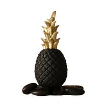 Escultura De Abacaxi Dourado Decoração Nórdica Para Mesa De Café Acessório Criativo Para Fotografia