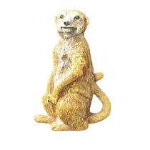 Escultura de animal pintada à mão em resina 3D Meerkat com ímã de geladeira Escultura de animal pintada à mão em resina 3D Meerkat com ímã de geladeira