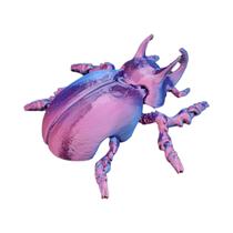 Escultura De Besouro Impressa Em 3D Multicolorida, Estátua Vibrante De Arte Inseto Para Decoração De