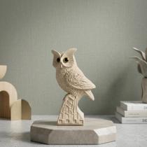 Escultura De Coruja Nude Para Decoração Moderna em Gesso Premium VÁRIAS VARIEDADES