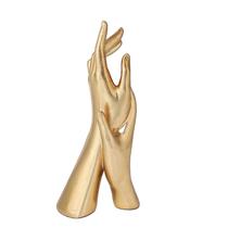 Escultura de decoração de casa Zonsuli Golden Hands Resin Elegant Escultura de decoração de casa Zonsuli Golden Hands Resin Elegant
