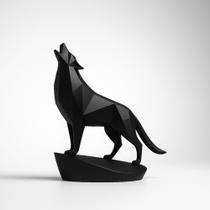 Escultura de Lobo 10cm Minimalista Escultura de Lobo 10cm Minimalista