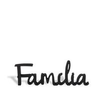 Escultura de mesa decorativa em mdf preto - familia 33cm