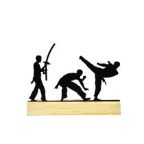 Escultura de Metal - Esporte - Capoeira