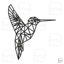 Escultura de Parede Decorativo Animal Beija Flor 50x42cm