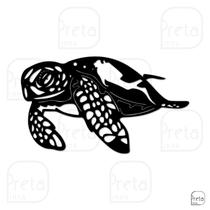 Escultura de Parede Decorativo Animal Tartaruga 40x23cm