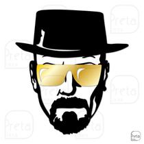 Escultura de Parede Decorativo Cinema Walter White 40x36cm Escultura de Parede Decorativo Cinema Walter White 40x36cm